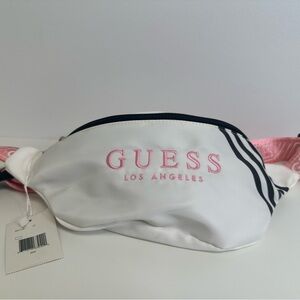Guess White and Pink Belt Bag
